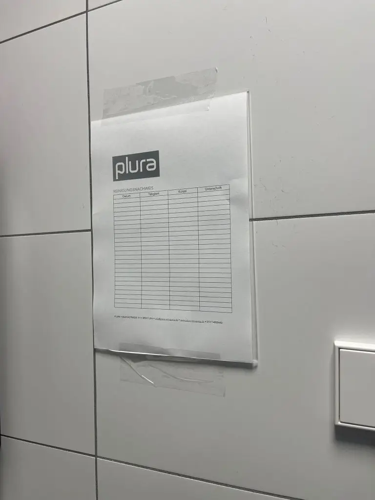 Objektbetreuung in Ulm Reinigungsnachweis und Qualitätskontrolle von Plura Gebäudereinigung Ulm